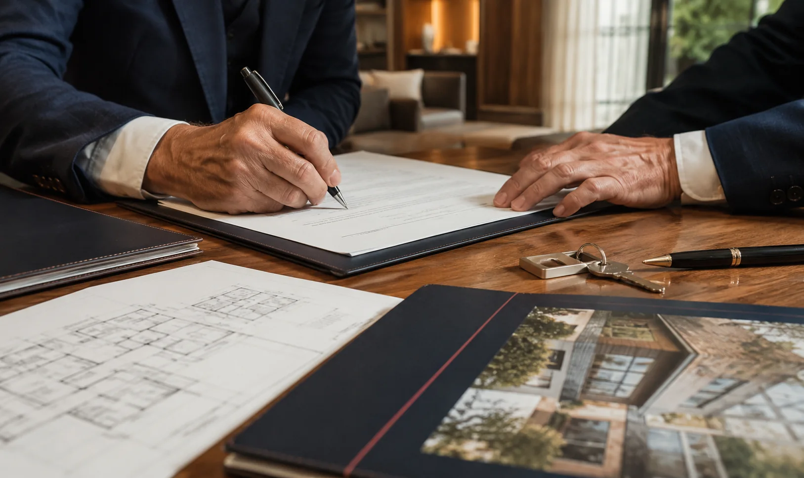Real estate transaction documents reviewed with precision
